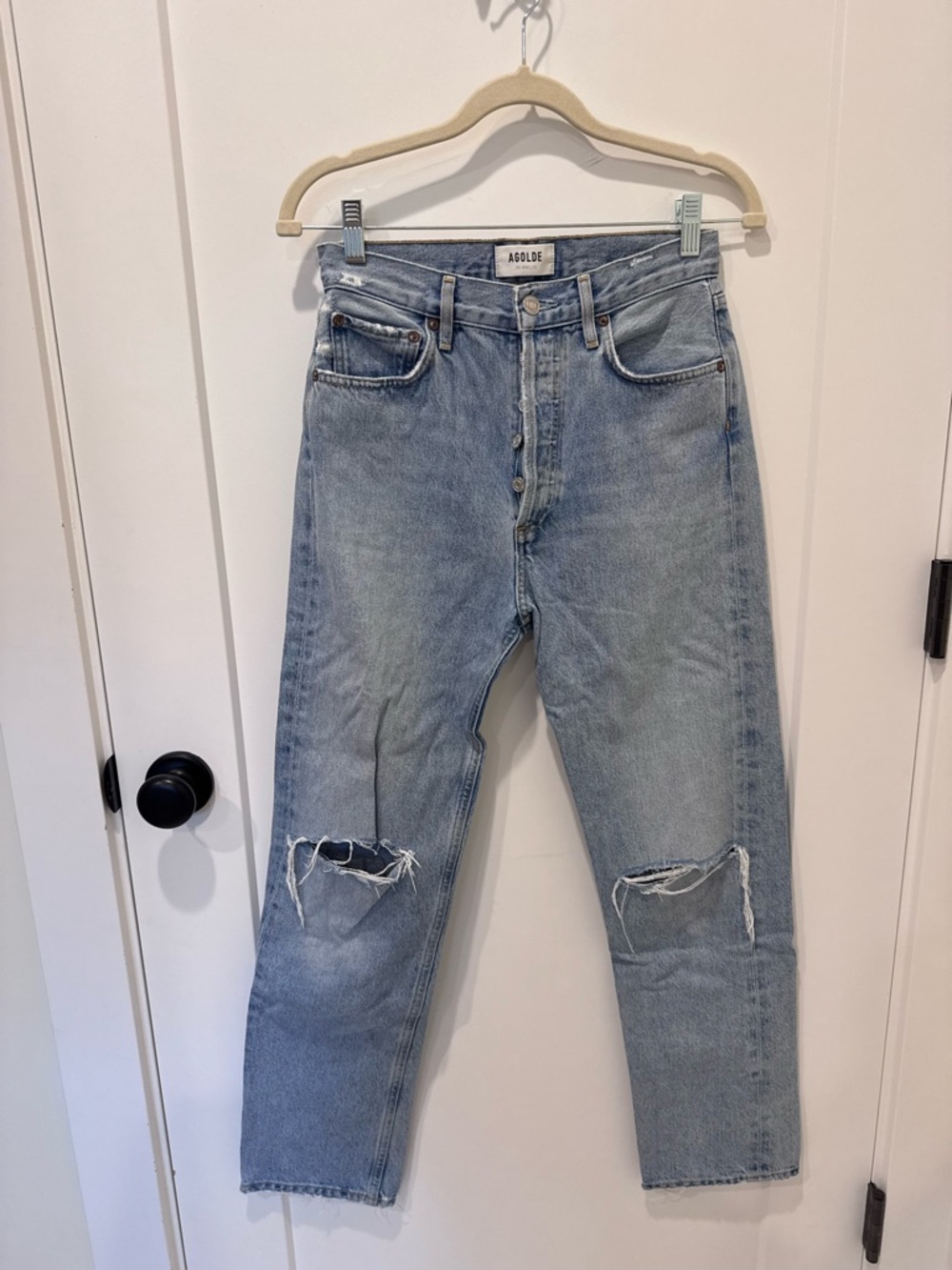 AGOLDE 90s mid rise straight jean